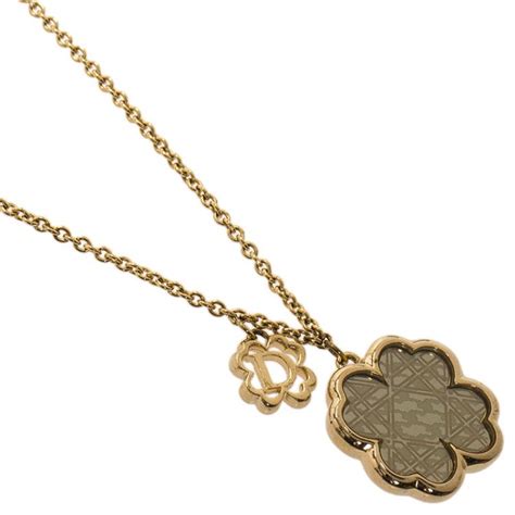 womens dior necklace|dior four leaf clover necklace.